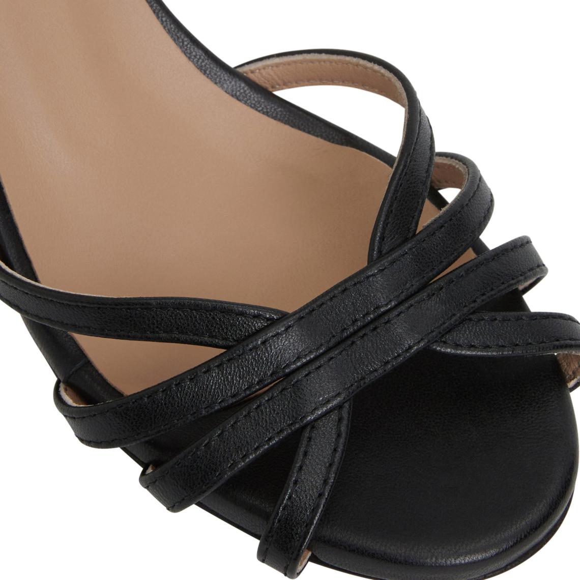 Bruno Magli Sandals &amp; Slides | Women FELICITY Strapped Sandal Low Heel BLACK