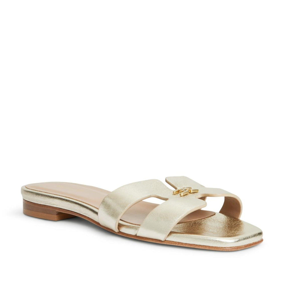 Bruno Magli Sandals &amp; Slides | Women FINA Single Band Sandal GOLD METALLIC