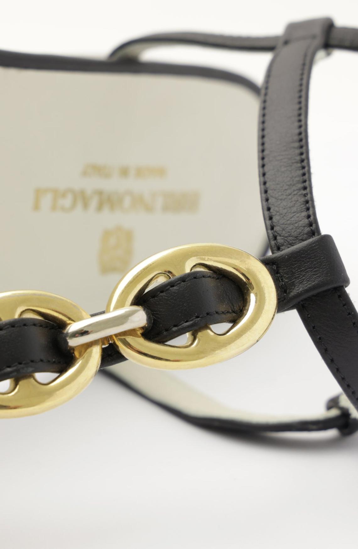 Bruno Magli Sandals &amp; Slides | Women Marina Leather Embellished Thong Sandal - Black