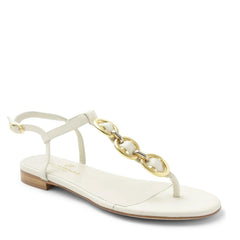 Bruno Magli Sandals &amp; Slides | Women Marina Leather Embellished Thong Sandal - Off White