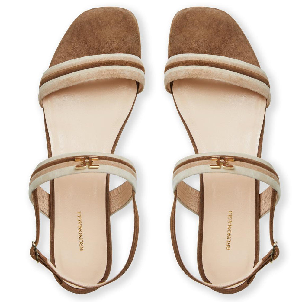 Bruno Magli Sandals &amp; Slides | Women PORTIA Sandal BROWN/NATURAL SUEDE