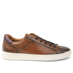 Bruno Magli Sneakers | Men Dante Lace-to-Toe Leather Sneaker - Cognac