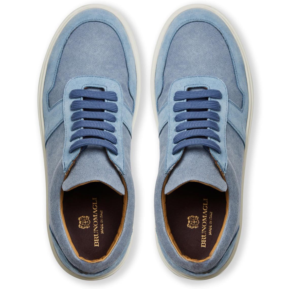 Bruno Magli Sneakers | Men Darian Sneaker Light Blue Canvas