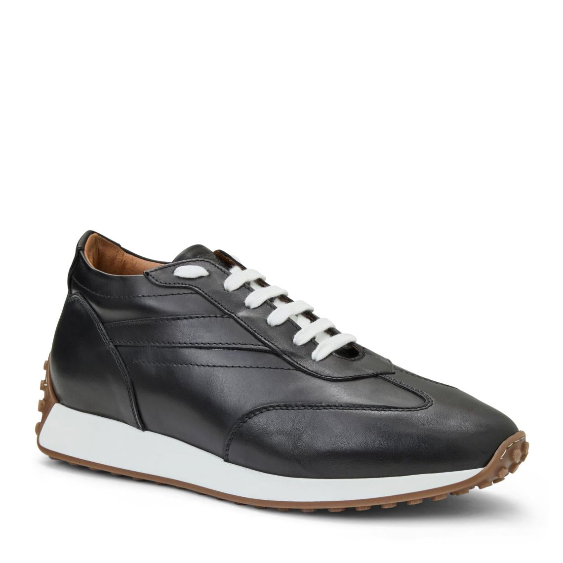 Bruno Magli Sneakers | Men Duccio Mid Leather Jogger Sneaker-Black