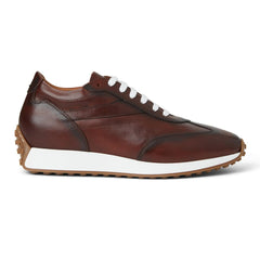 Bruno Magli Sneakers | Men Duccio Mid Leather Jogger Sneaker-Rust