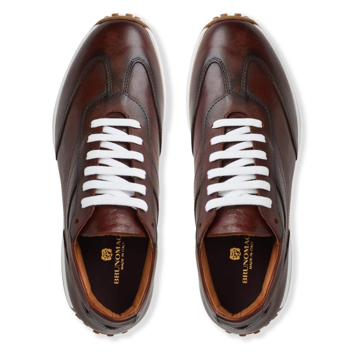 Bruno Magli Sneakers | Men Duccio Mid Leather Jogger Sneaker-Rust
