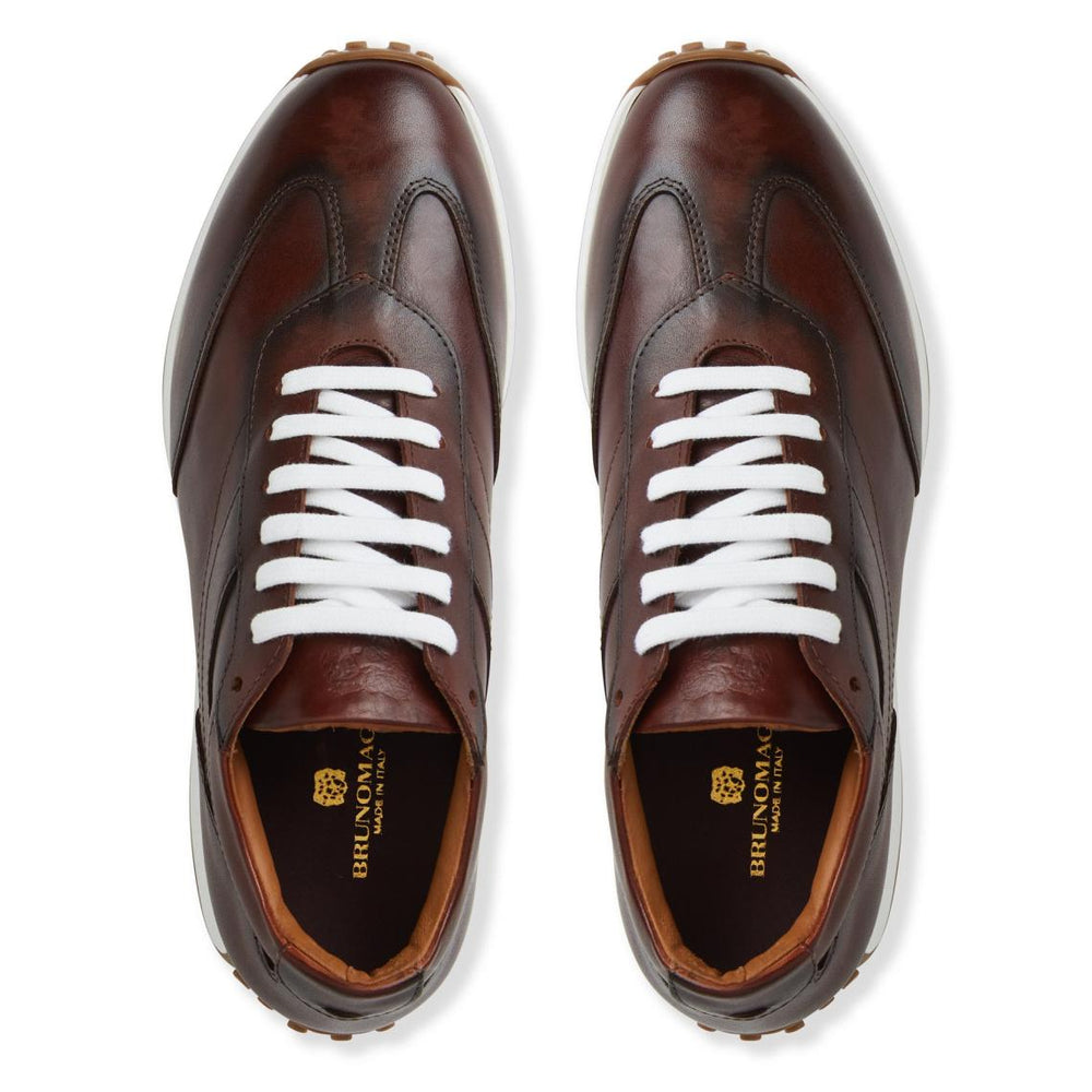 Bruno Magli Sneakers | Men Duccio Mid Leather Jogger Sneaker-Rust