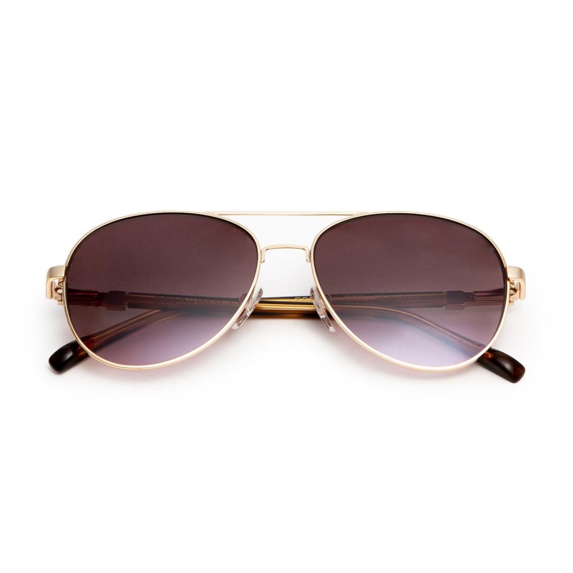 Bruno Magli Sunglasses | Men Costa Aviator Sunglasses - Gold Tortoise