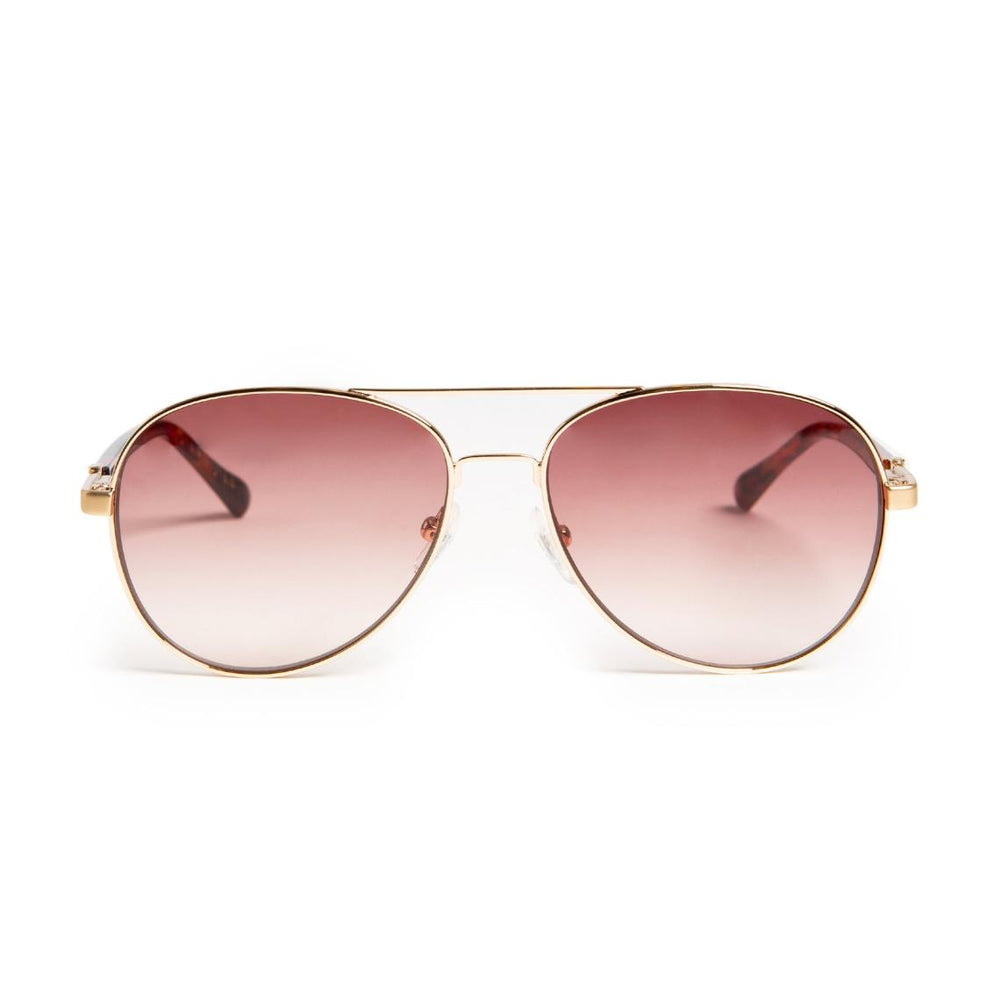 Bruno Magli Sunglasses | Women Costa Aviator Sunglasses - Gold