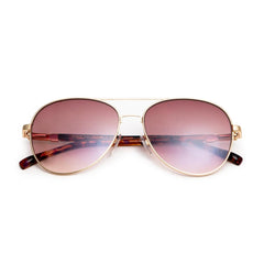 Bruno Magli Sunglasses | Women Costa Aviator Sunglasses - Gold