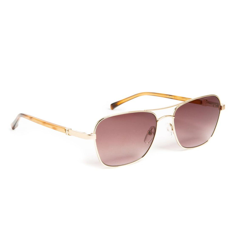 Bruno Magli Sunglasses | Women Playa Aviator Sunglasses - Gold Tortoise