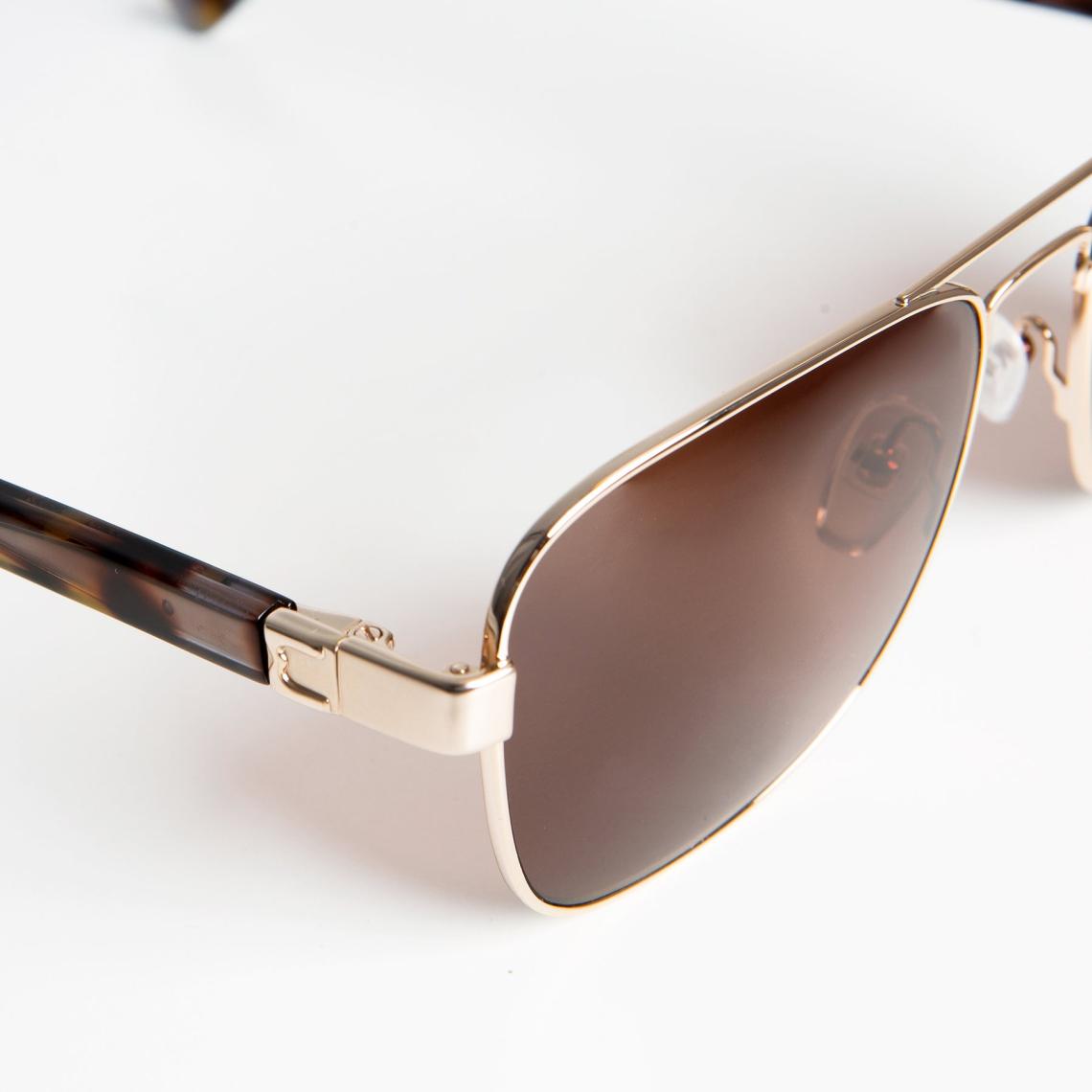 Bruno Magli Sunglasses | Women Sole Aviator Sunglasses - Gold
